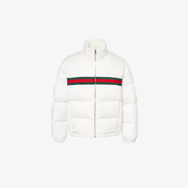 Утепленная куртка свободного кроя с высоким воротом Gucci, белый
Утепленная куртка свободного кроя с высоким воротом Gucci, белый