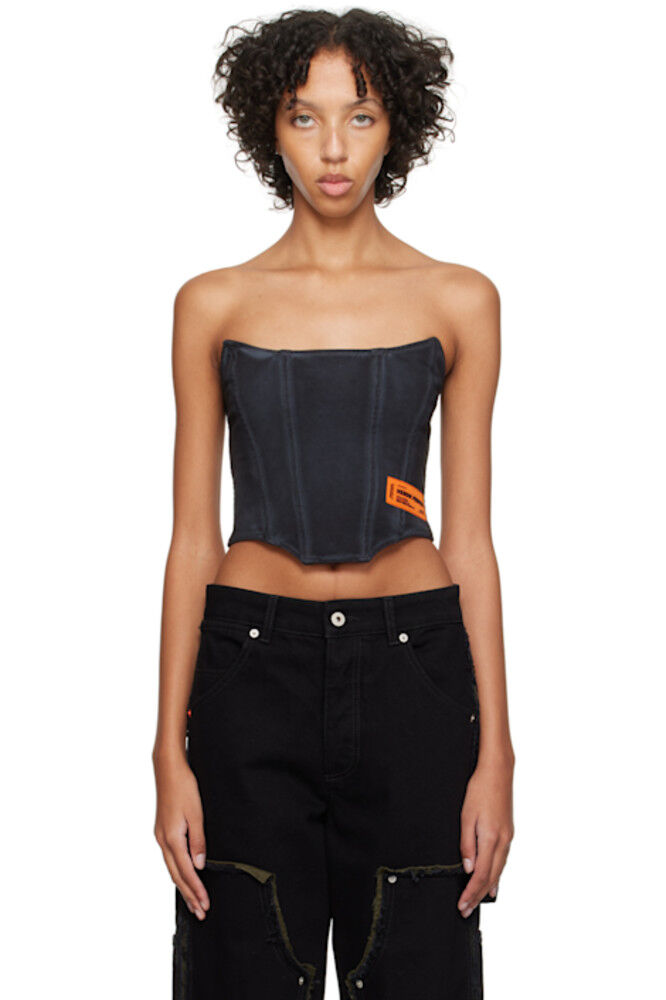 Черная выстиранная майка Heron Preston
Черная выстиранная майка Heron Preston