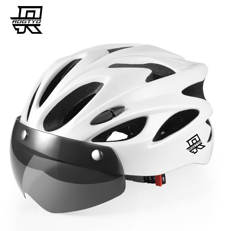 Велосипедный шлем ROGTYO с цельными очками, белый
Велосипедный шлем ROGTYO с цельными очками, белый