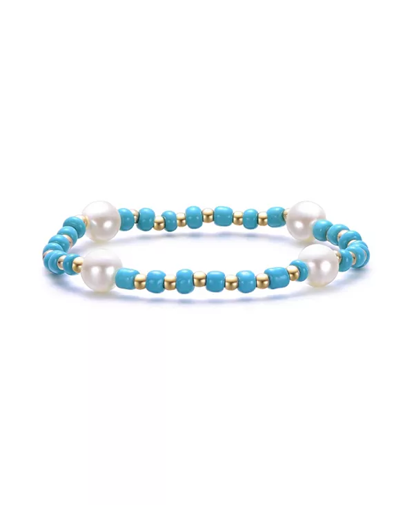 Браслет с позолотой 14 карат, цветными бусинами и позолоченными акцентами Gigigirl, blue
Браслет с позолотой 14 карат, цветными бусинами и позолоченными акцентами Gigigirl, blue