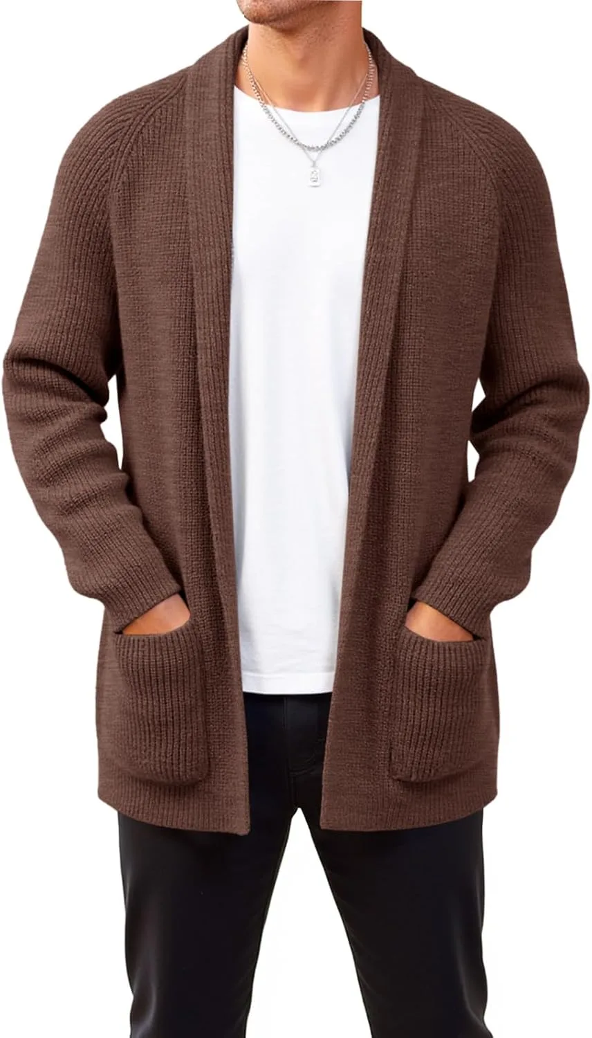 Runcati мужской кардиган с шалью воротником, вязаный, на пуговицах
Runcati мужской кардиган с шалью воротником, вязаный, на пуговицах