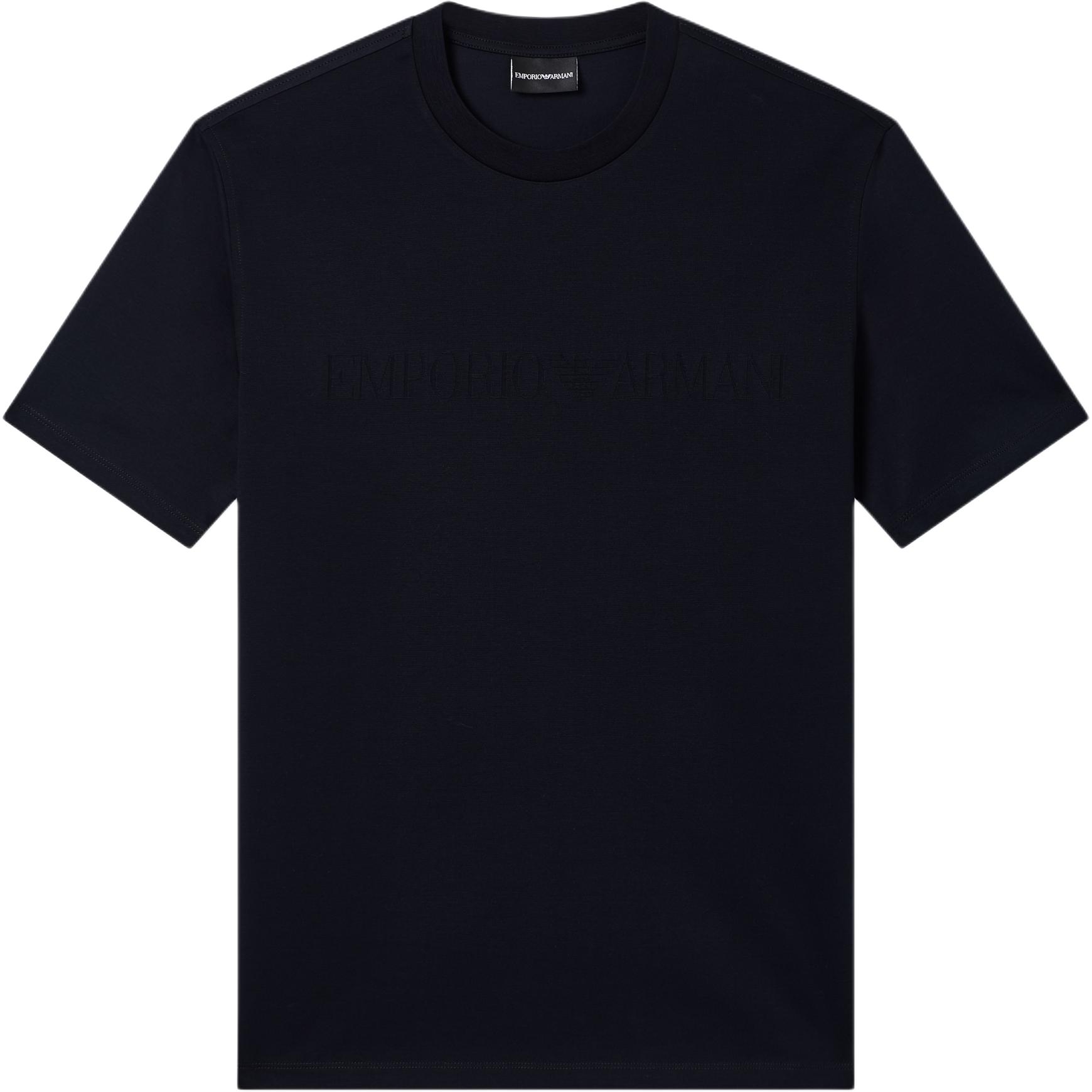 Футболка с интарсией в тон логотипу EMPORIO ARMANI, синий
Футболка с интарсией в тон логотипу EMPORIO ARMANI, синий