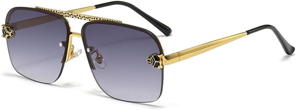 MUTYNE Квадратные металлические солнцезащитные очки для мужчин, плоская верхняя часть, двойные переносицы, модные, роскошные, с защитой от УФ-излучения UV400, большие женские очки, C03-grey
MUTYNE Квадратные металлические солнцезащитные очки для мужчин, плоская верхняя часть, двойные переносицы, модные, роскошные, с защитой от УФ-излучения UV400, большие женские очки, C03-grey