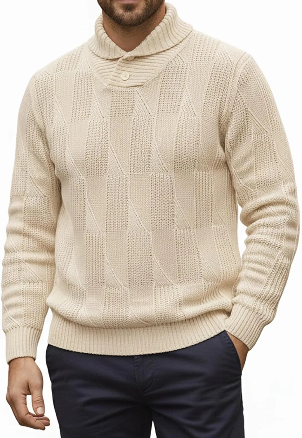 Мужской свитер с кабельной вязкой на пуговицах, теплый, свободного кроя, с длинными рукавами, коричневый yoomens
Мужской свитер с кабельной вязкой на пуговицах, теплый, свободного кроя, с длинными рукавами, коричневый yoomens