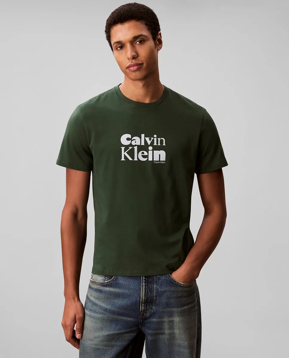 Мужская футболка с нанесенным логотипом Calvin Klein, темно-зеленый
Мужская футболка с нанесенным логотипом Calvin Klein, темно-зеленый