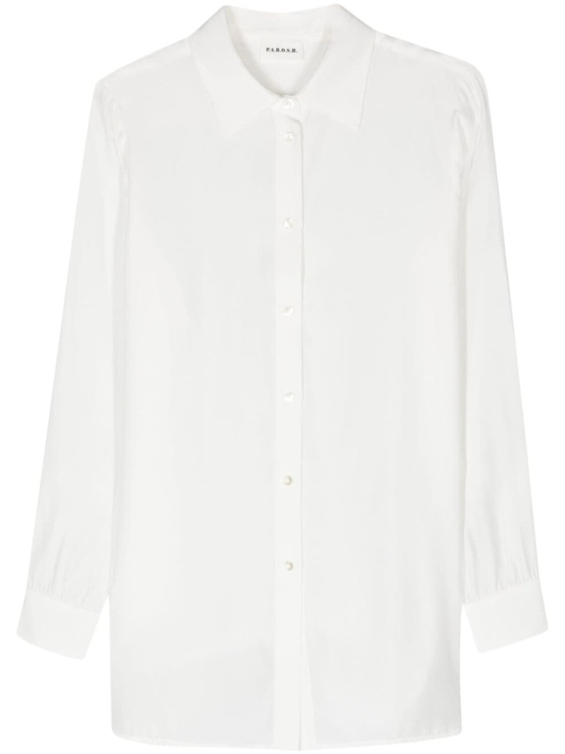 P.A.R.O.S.H. шелковая рубашка с классическим воротником, белый
P.A.R.O.S.H. шелковая рубашка с классическим воротником, белый