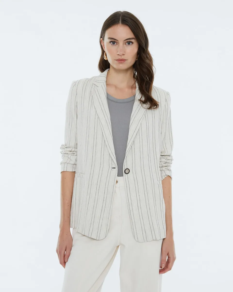 Женский блейзер с полосатым принтом и подкладкой Andam, цвет Crudo
Женский блейзер с полосатым принтом и подкладкой Andam, цвет Crudo