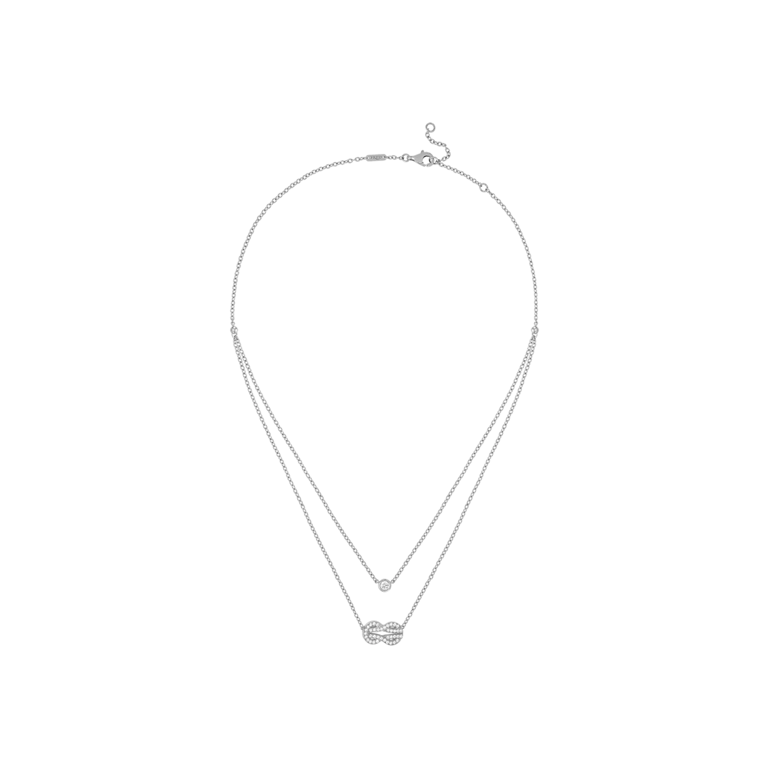 Колье Fred Chance infinie из белого золота с бриллиантами
Колье Fred Chance infinie из белого золота с бриллиантами