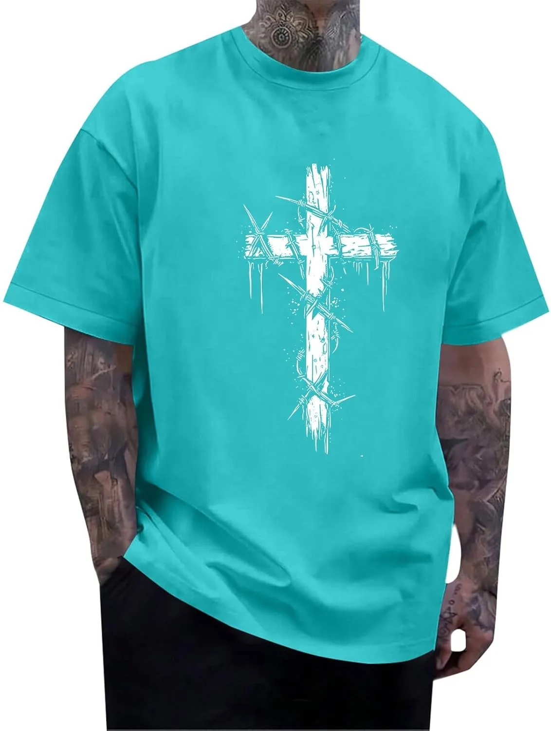 Футболка Christian с принтом в виде креста
Футболка Christian с принтом в виде креста