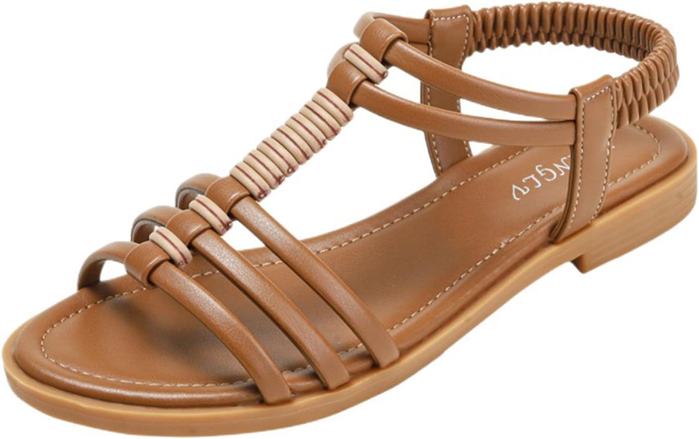 Женские плоские сандалии Элегантные летние удобные сандалии с ремешком на щиколотке, повседневные сандалии с эластичным ремешком, с легким надеванием, модные пляжные сандалии для прогулок, комфортные в течение всего дня Generic, коричневый
Женские плоские сандалии Элегантные летние удобные сандалии с ремешком на щиколотке, повседневные сандалии с эластичным ремешком, с легким надеванием, модные пляжные сандалии для прогулок, комфортные в течение всего дня Generic, коричневый