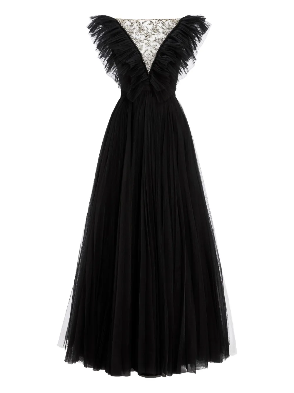 Платье макси с оборками Jenny Packham, черный
Платье макси с оборками Jenny Packham, черный