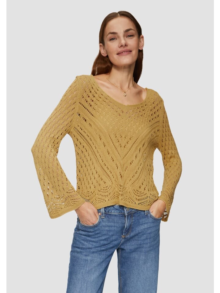 Пуловер QS Strick 3/4 Arm, желтый
Пуловер QS Strick 3/4 Arm, желтый