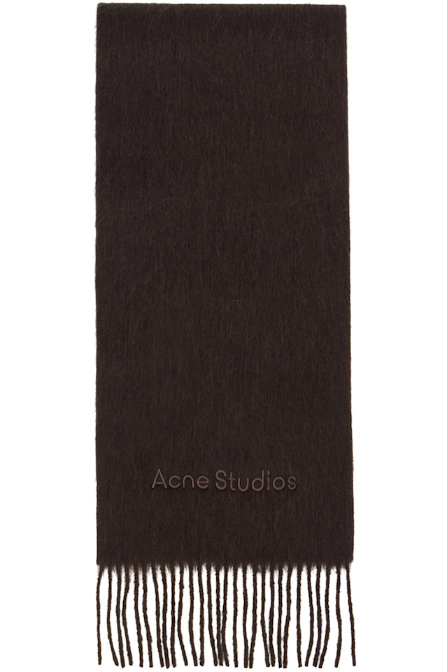 Acne Studios Коричневый шерстяной шарф с логотипом
Acne Studios Коричневый шерстяной шарф с логотипом