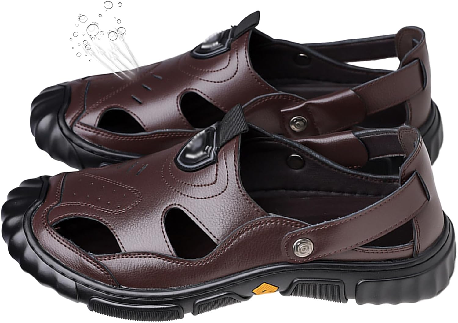 Мужские кожаные сандалии на застежке слипоны для прогулок, походов, воды и пляжа. Удобная обувь для спорта на открытом воздухе, прогулок, путешествий, треккинга и кемпинга Generic, коричневый
Мужские кожаные сандалии на застежке слипоны для прогулок, походов, воды и пляжа. Удобная обувь для спорта на открытом воздухе, прогулок, путешествий, треккинга и кемпинга Generic, коричневый