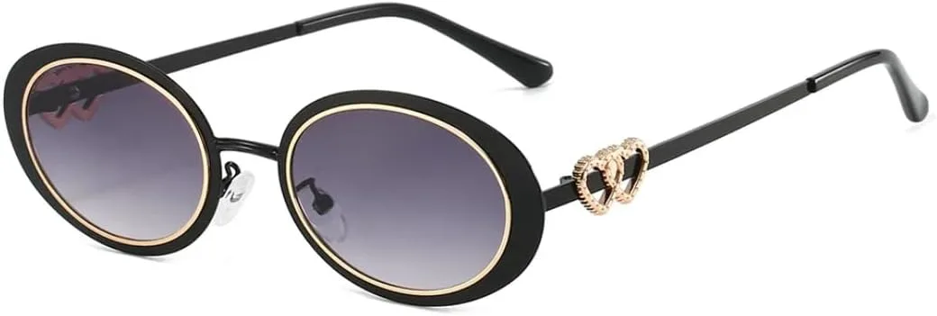 Овальные градиентные солнцезащитные очки для мужчин и женщин, модные, с двойной вставкой в виде сердца, защита от УФ-излучения UV400 UATXTAU, Black Grey
Овальные градиентные солнцезащитные очки для мужчин и женщин, модные, с двойной вставкой в виде сердца, защита от УФ-излучения UV400 UATXTAU, Black Grey