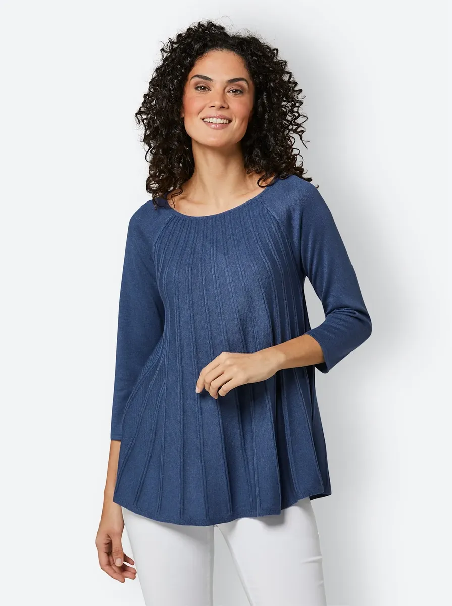 CREATION L PREMIUM вязаный свитер "шелковый свитер с содержанием кашемира", джинсовый
CREATION L PREMIUM вязаный свитер "шелковый свитер с содержанием кашемира", джинсовый