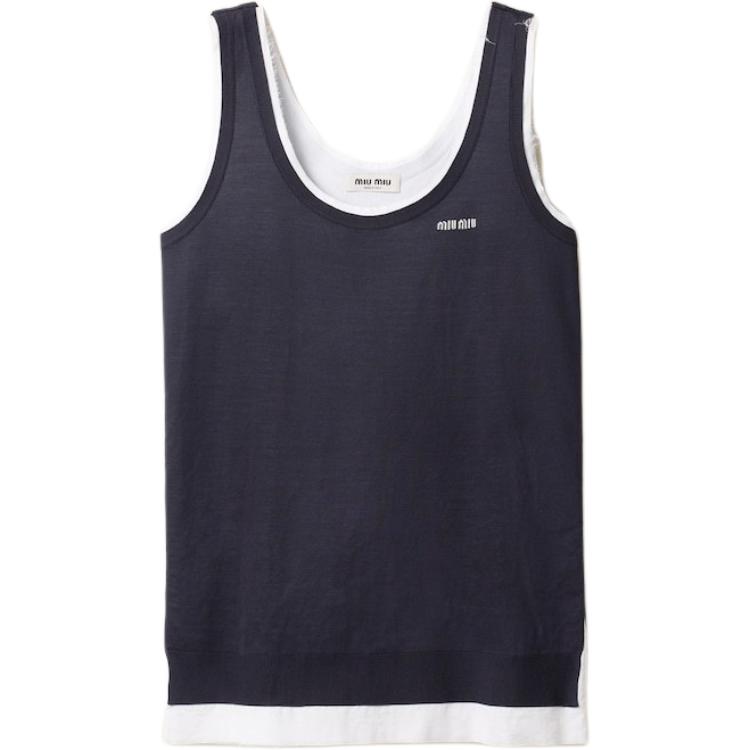 Платье без рукавов с вышитым логотипом MIU MIU, белый
Платье без рукавов с вышитым логотипом MIU MIU, белый