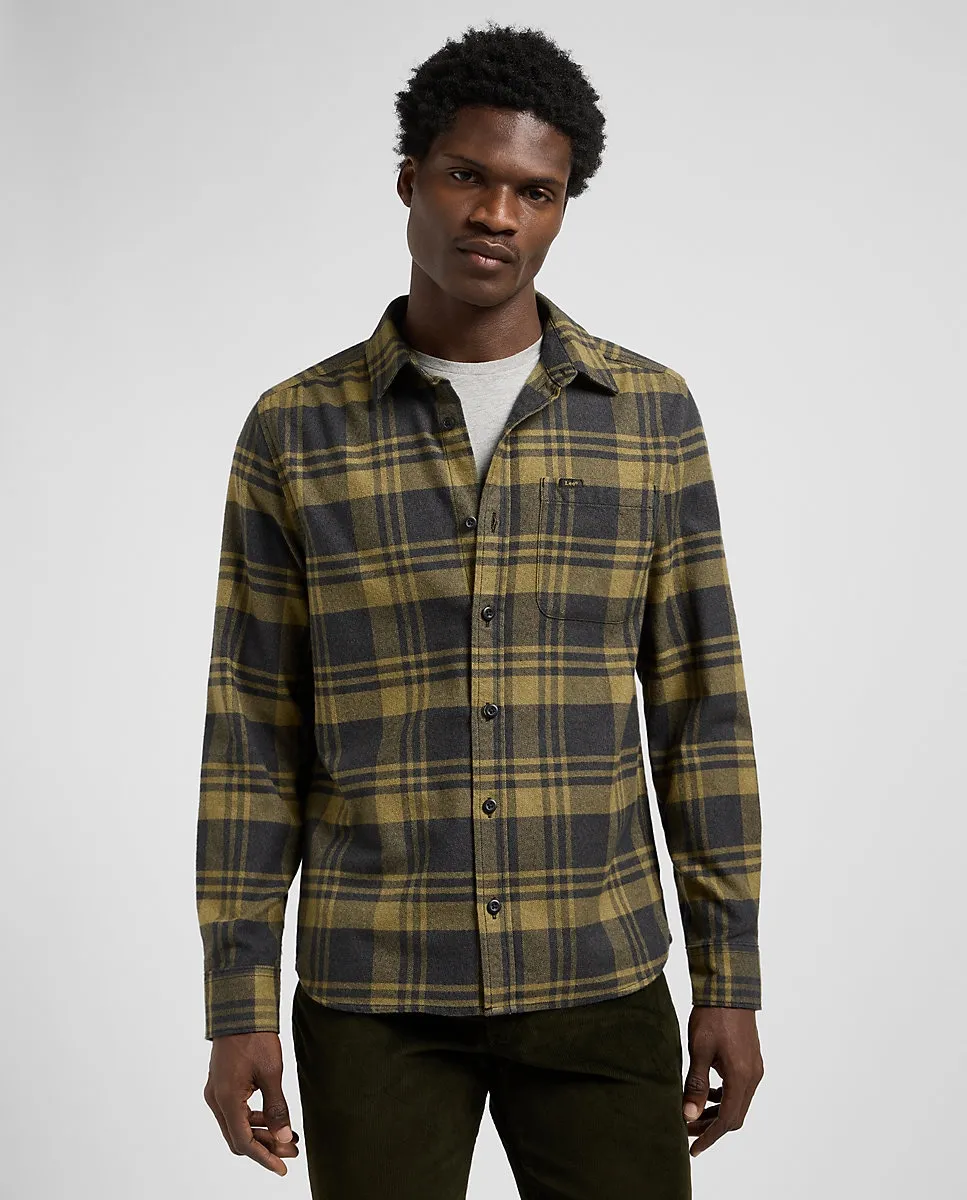 Мужская рубашка в клетку с длинным рукавом Lee, желтый/черный
Мужская рубашка в клетку с длинным рукавом Lee, желтый/черный