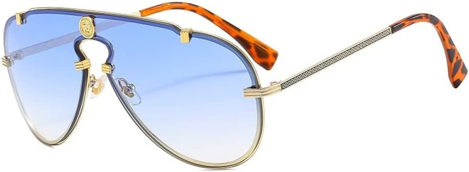 Винтажные цельнолитые солнцезащитные очки из сплава для женщин, коричневые солнцезащитные очки с градиентом, мужские очки для вождения, женские солнцезащитные очки XLUMIO, Gold Blue
Винтажные цельнолитые солнцезащитные очки из сплава для женщин, коричневые солнцезащитные очки с градиентом, мужские очки для вождения, женские солнцезащитные очки XLUMIO, Gold Blue