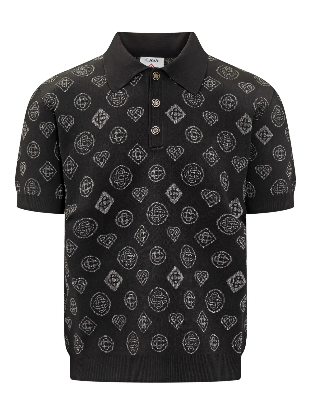 Жаккардовая рубашка поло Casablanca, черный
Жаккардовая рубашка поло Casablanca, черный