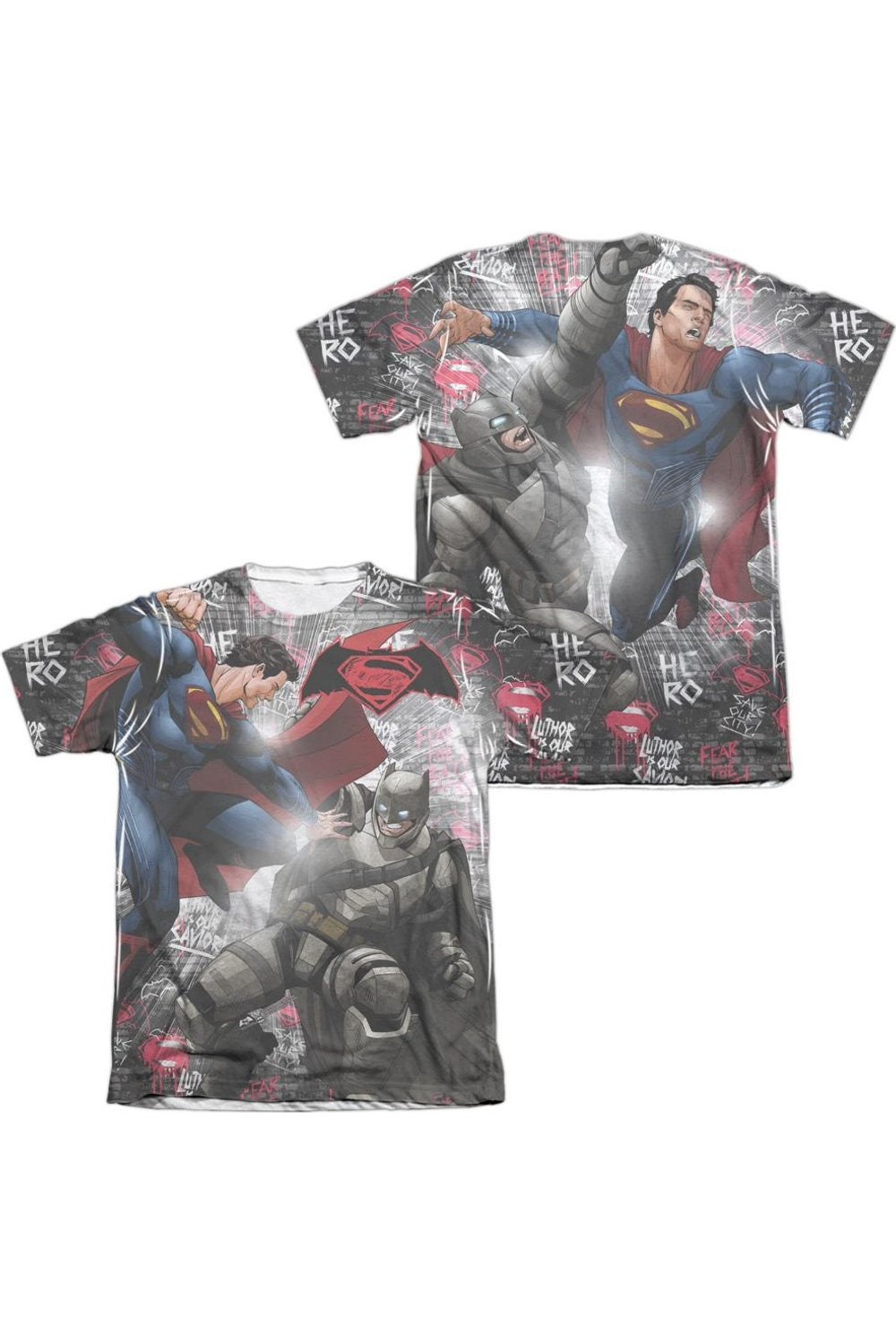 Футболка с коротким рукавом для взрослых из полиэстера/хлопка «Бэтмен против Супермена» (принт спереди/сзади) Gildan, белый
Футболка с коротким рукавом для взрослых из полиэстера/хлопка «Бэтмен против Супермена» (принт спереди/сзади) Gildan, белый