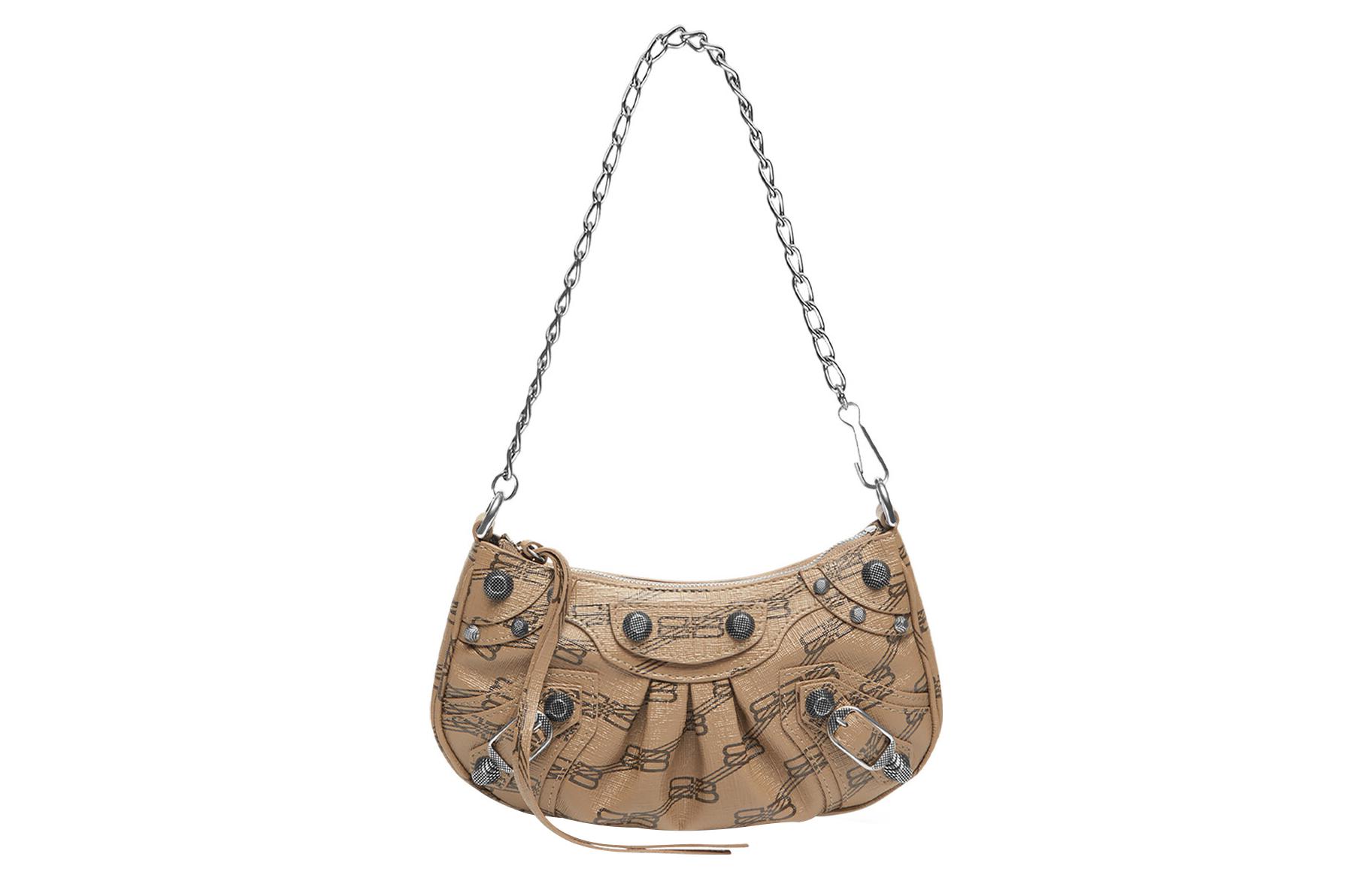 Le Cagole Мини Сумка На Цепочке Bb Монограмма Бежевый/Коричневый Balenciaga 
Le Cagole Мини Сумка На Цепочке Bb Монограмма Бежевый/Коричневый Balenciaga