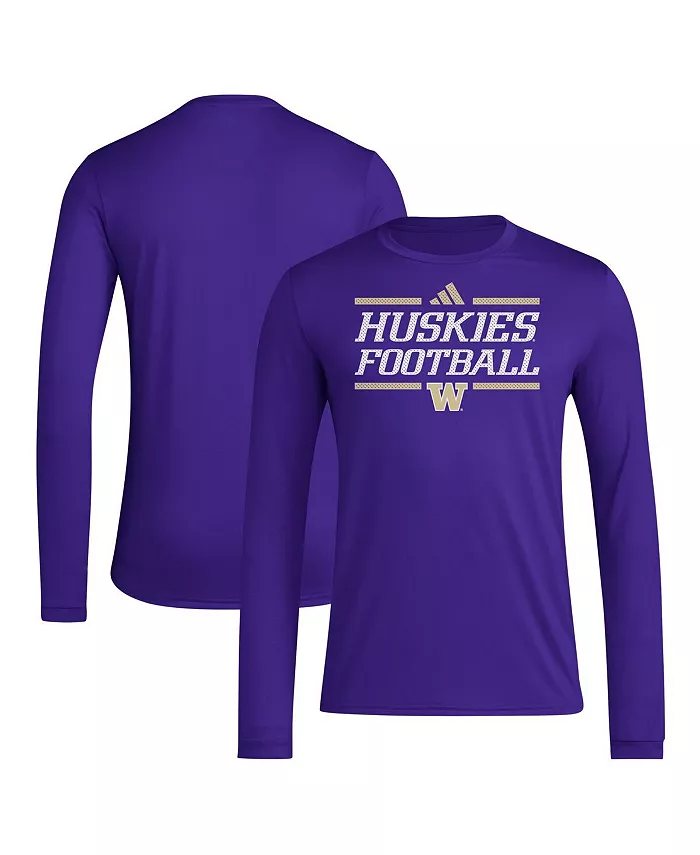 Мужская фиолетовая футболка Washington Huskies Locker Football Pre-Game с длинным рукавом AEROREADY adidas
Мужская фиолетовая футболка Washington Huskies Locker Football Pre-Game с длинным рукавом AEROREADY adidas