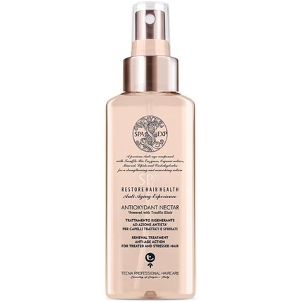 Лечебное средство для реконструкции и восстановления внешней структуры поврежденных волос SPA Anti Oxidant Nectar 100ml Hair Regenerating Treatment for Treated Hair
Лечебное средство для реконструкции и восстановления внешней структуры поврежденных волос SPA Anti Oxidant Nectar 100ml Hair Regenerating Treatment for Treated Hair