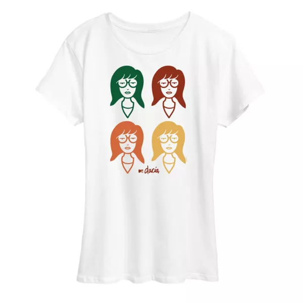 Женская футболка Daria с сетчатым принтом Licensed Character, белый
Женская футболка Daria с сетчатым принтом Licensed Character, белый