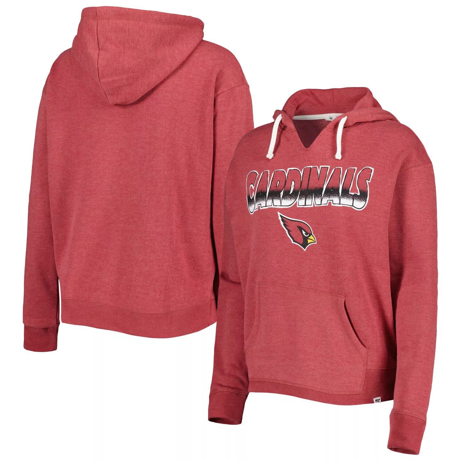 Женский пуловер с капюшоном '47 Cardinal Arizona Cardinals Color Rise Kennedy Notch Neck
Женский пуловер с капюшоном '47 Cardinal Arizona Cardinals Color Rise Kennedy Notch Neck
