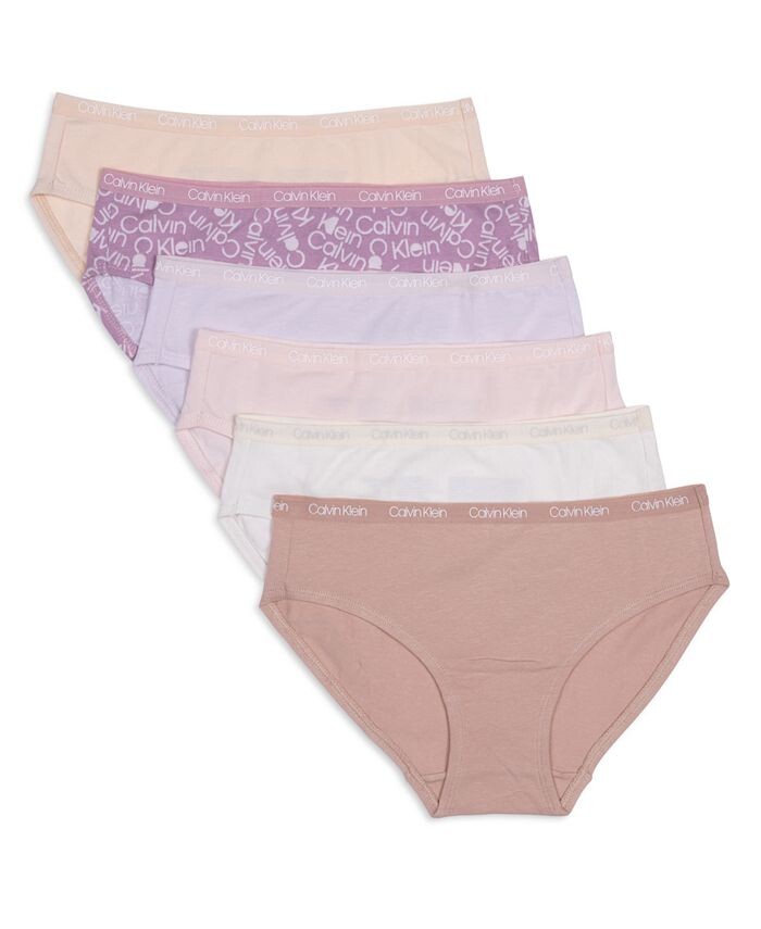 Хлопковый хипстерский комплект для больших девочек, 6 шт. Calvin Klein, мультиколор
Хлопковый хипстерский комплект для больших девочек, 6 шт. Calvin Klein, мультиколор