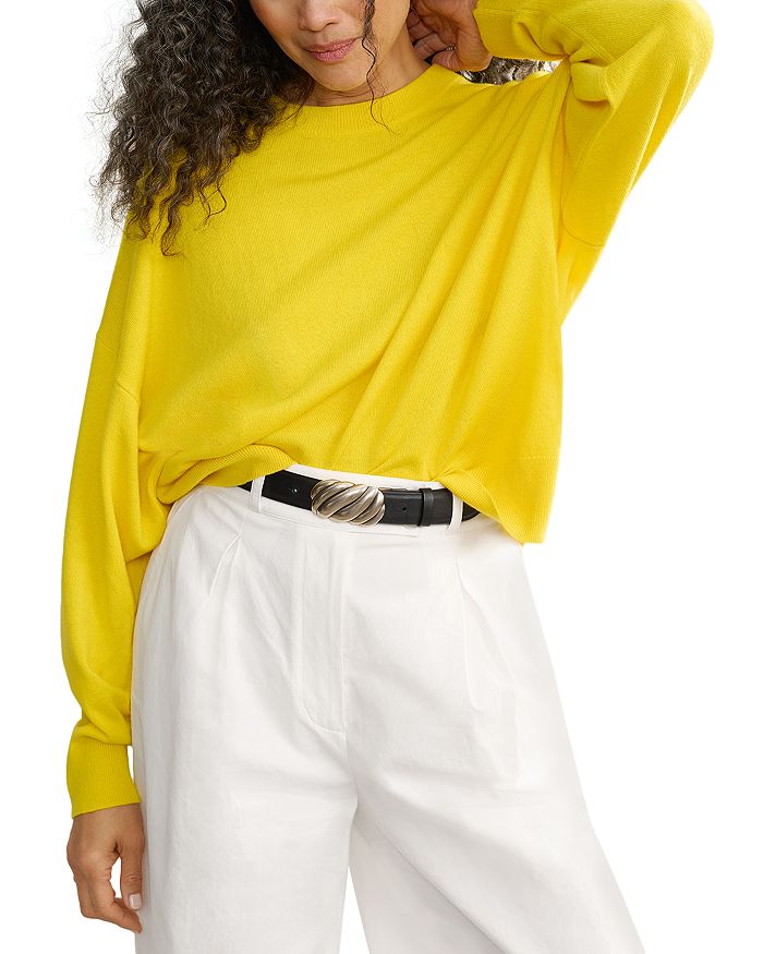 Кашемировый свитер с круглым вырезом Jenni Kayne, желтый
Кашемировый свитер с круглым вырезом Jenni Kayne, желтый