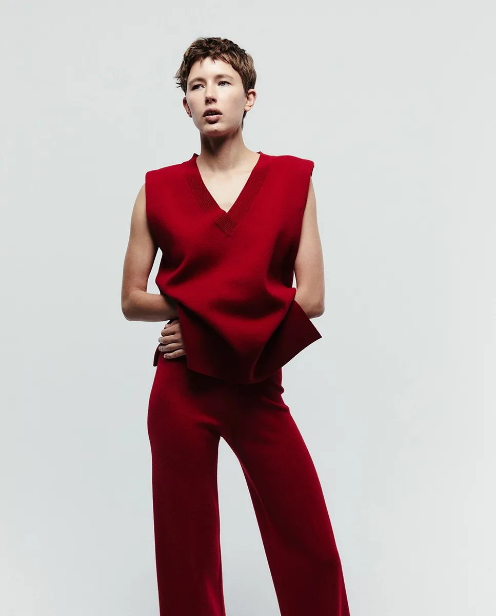 Жилет с V-образным вырезом Sfera, темно-бордовый
Жилет с V-образным вырезом Sfera, темно-бордовый