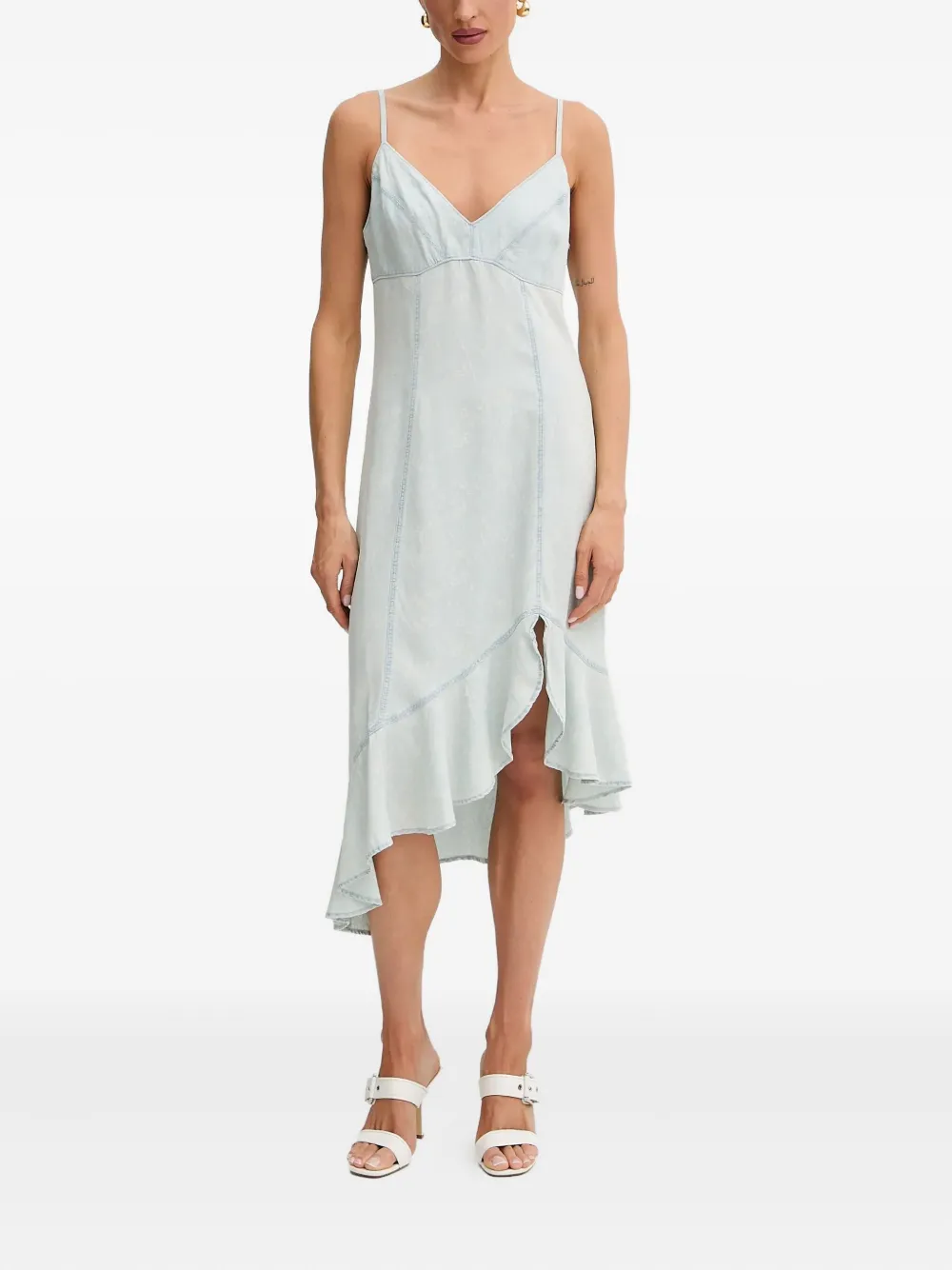 Платье миди асимметричного кроя с оборками GUESS USA, синий
Платье миди асимметричного кроя с оборками GUESS USA, синий