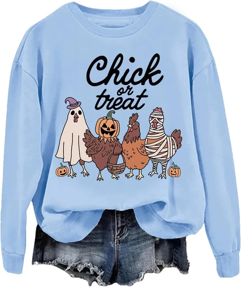 Свитшот Chick Or Treat с принтом Halloween Ghost Chicken FITKEYS
Свитшот Chick Or Treat с принтом Halloween Ghost Chicken FITKEYS