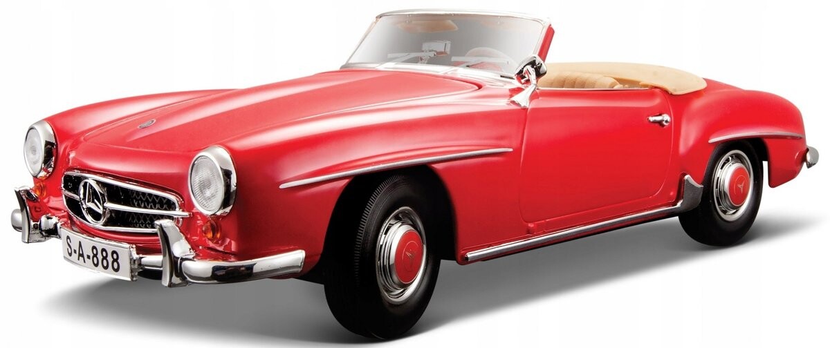 Maisto, коллекционная модель Mercedes Benz 190Sl 55' Red 1/18
Maisto, коллекционная модель Mercedes Benz 190Sl 55' Red 1/18