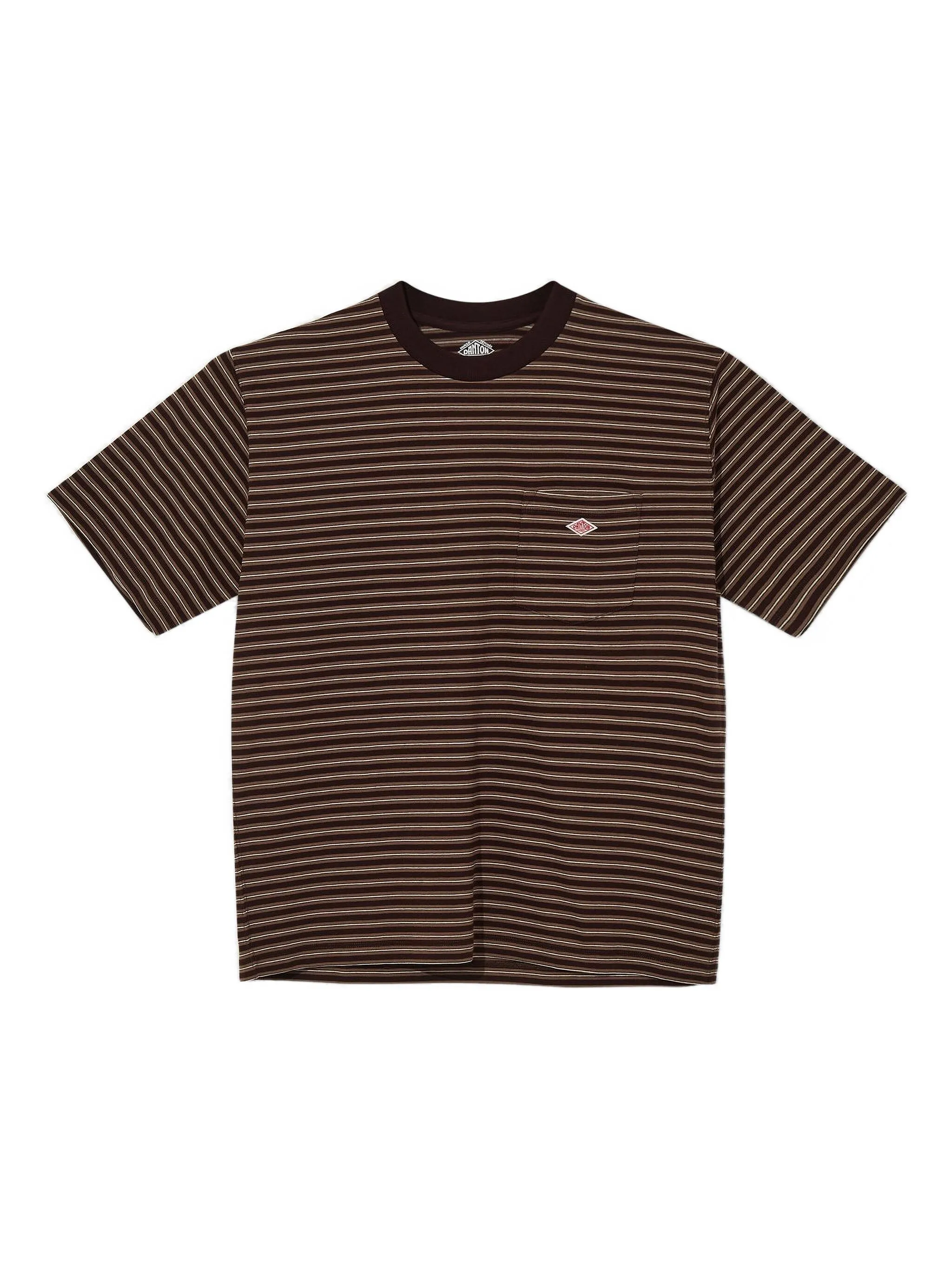 Футболка с полосатым карманом Danton, коричневый
Футболка с полосатым карманом Danton, коричневый