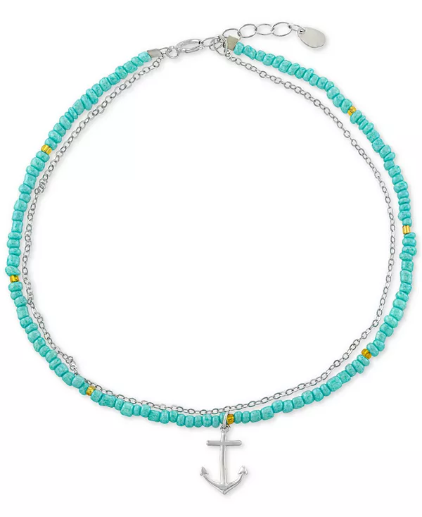 Браслет на лодыжку с двойной цепочкой и подвеской в виде якоря из стерлингового серебра Macy'S, silver
Браслет на лодыжку с двойной цепочкой и подвеской в виде якоря из стерлингового серебра Macy'S, silver
