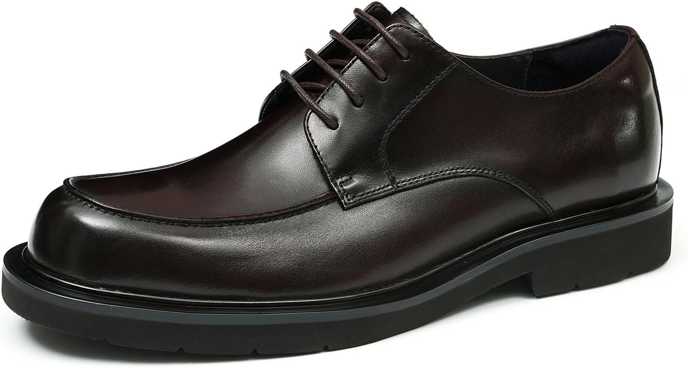 Мужские туфли Santimon Oxfords для официального костюма, из натуральной кожи, с гладким носком, современного дизайна, для выпускного, вечера, смокинга, свадьбы, деловой и повседневной носки, легкие и удобные, коричневый
Мужские туфли Santimon Oxfords для официального костюма, из натуральной кожи, с гладким носком, современного дизайна, для выпускного, вечера, смокинга, свадьбы, деловой и повседневной носки, легкие и удобные, коричневый