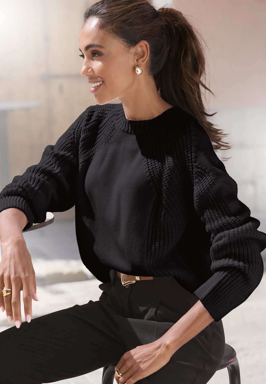 Джемпер LASCANA Jumper, Schwarz/Black
Джемпер LASCANA Jumper, Schwarz/Black
