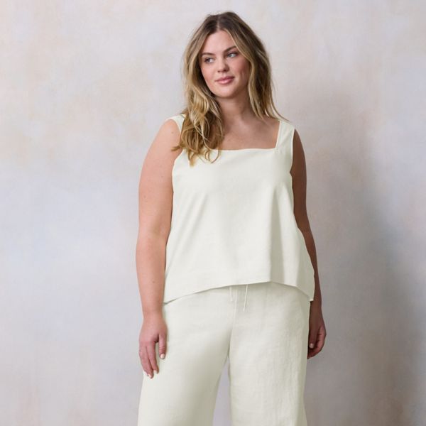 Повседневный топ с квадратным вырезом и застежкой на пуговицах сзади больших размеров Lc Lauren Conrad, цвет stone white
Повседневный топ с квадратным вырезом и застежкой на пуговицах сзади больших размеров Lc Lauren Conrad, цвет stone white