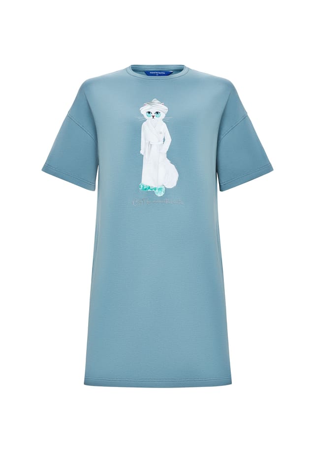 Платье-Рубашка спа-кошка Cat By Manii'Ta Lacitta, синий
Платье-Рубашка спа-кошка Cat By Manii'Ta Lacitta, синий