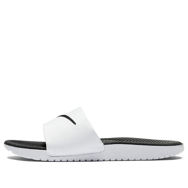 Тапочки kawa slide 'white black' Nike, белый 
Тапочки kawa slide 'white black' Nike, белый