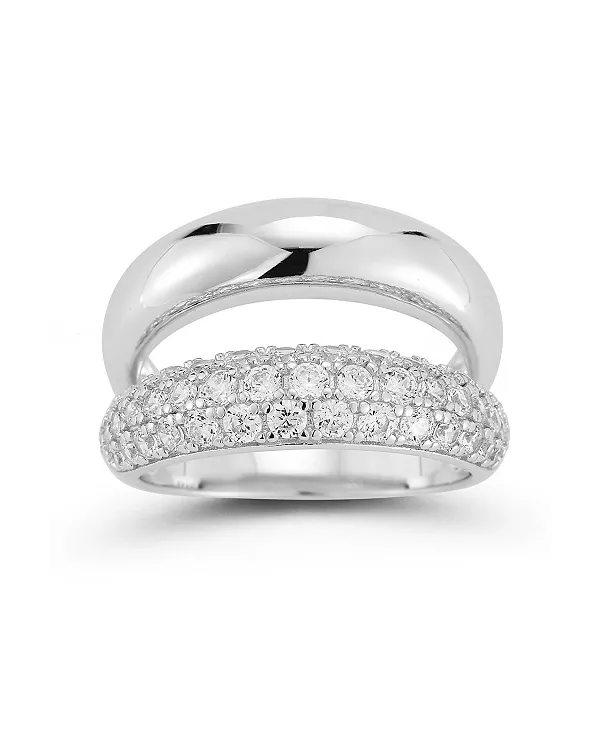 Кольцо с двойным куполом из стерлингового серебра с покрытием из 14-каратного золота Rachel Zoe, silver
Кольцо с двойным куполом из стерлингового серебра с покрытием из 14-каратного золота Rachel Zoe, silver