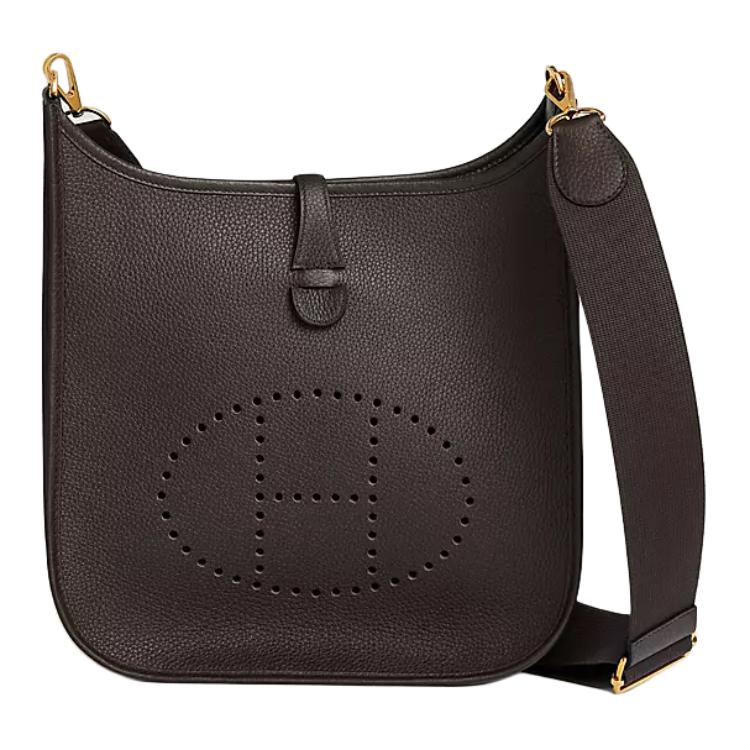 Evelyne кожаная сумка через плечо из коровьей кожи женская 46 Ebene Ebony HERMES, K Stamp
Evelyne кожаная сумка через плечо из коровьей кожи женская 46 Ebene Ebony HERMES, K Stamp