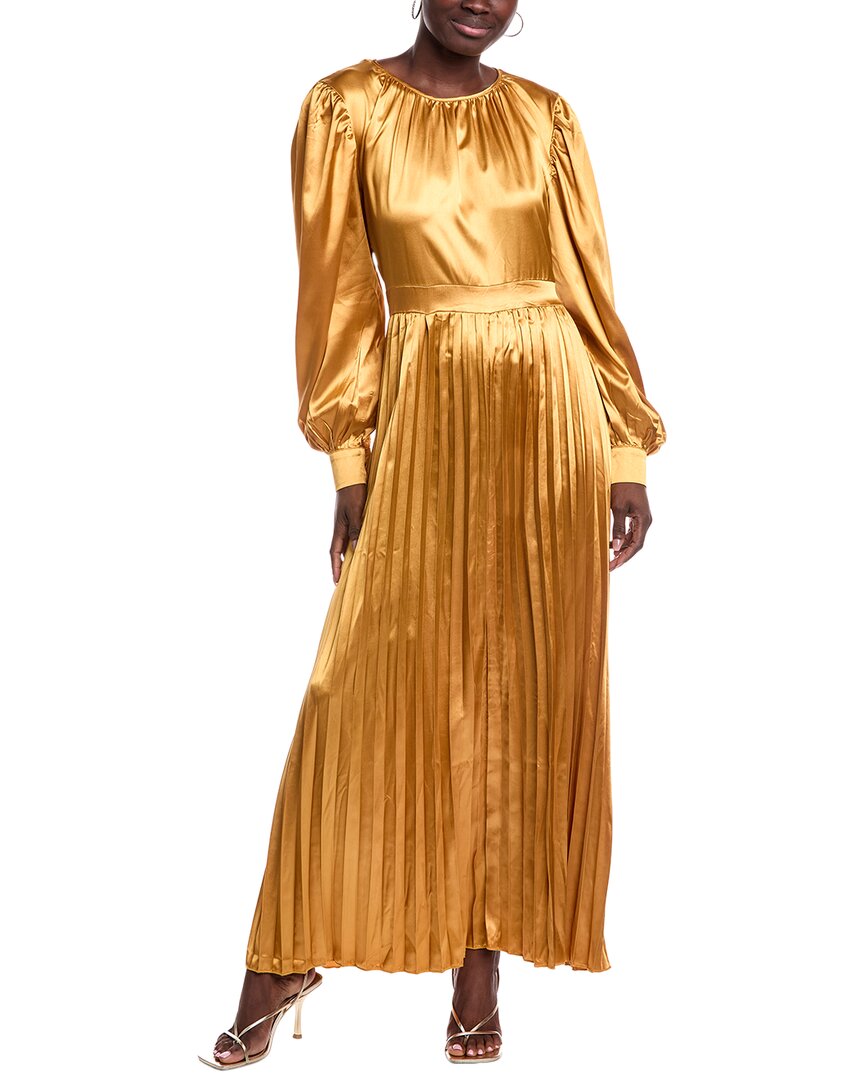 Аккордеон плиссированное атласное макси-платье JL LUXE, желтый
Аккордеон плиссированное атласное макси-платье JL LUXE, желтый