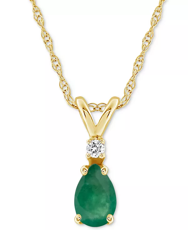 Ожерелье с подвеской 18 дюймов из 14-каратного золота (также с рубином) с сапфиром (1 карат) и бриллиантами Macy'S, emerald
Ожерелье с подвеской 18 дюймов из 14-каратного золота (также с рубином) с сапфиром (1 карат) и бриллиантами Macy'S, emerald