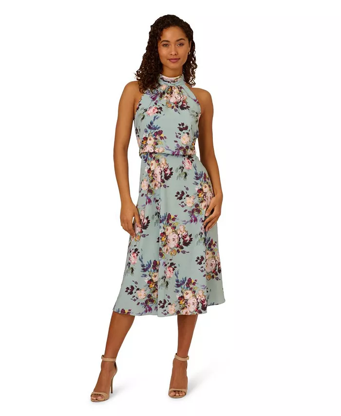 Женское миди-платье из шифона на бретелях Adrianna Papell, мультиколор
Женское миди-платье из шифона на бретелях Adrianna Papell, мультиколор