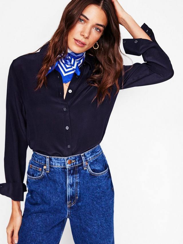 Сорочка из чистого шелка Sienna Boden, Navy
Сорочка из чистого шелка Sienna Boden, Navy