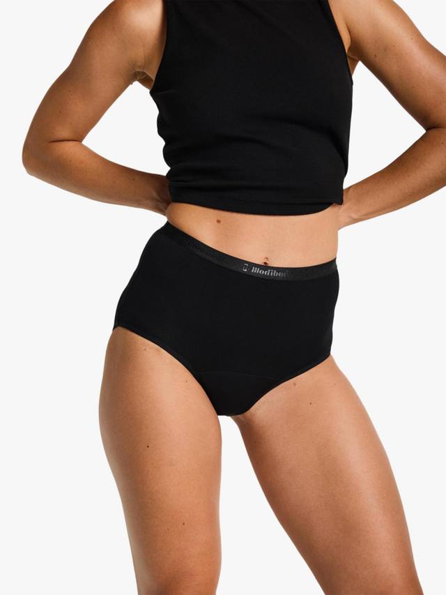 Полноразмерные трусы для критических дней Modibodi, Moderate Flow, Black
Полноразмерные трусы для критических дней Modibodi, Moderate Flow, Black